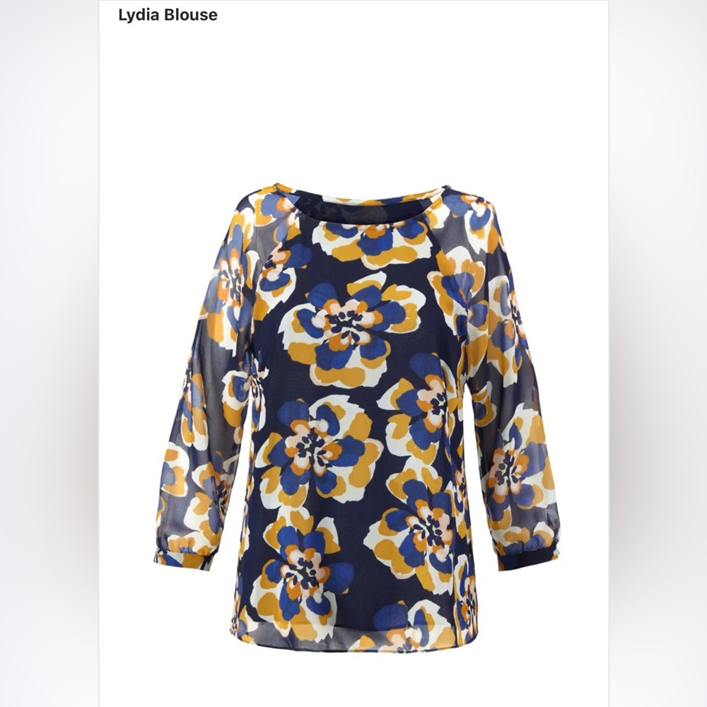 CAbi Lydia Floral Blouse